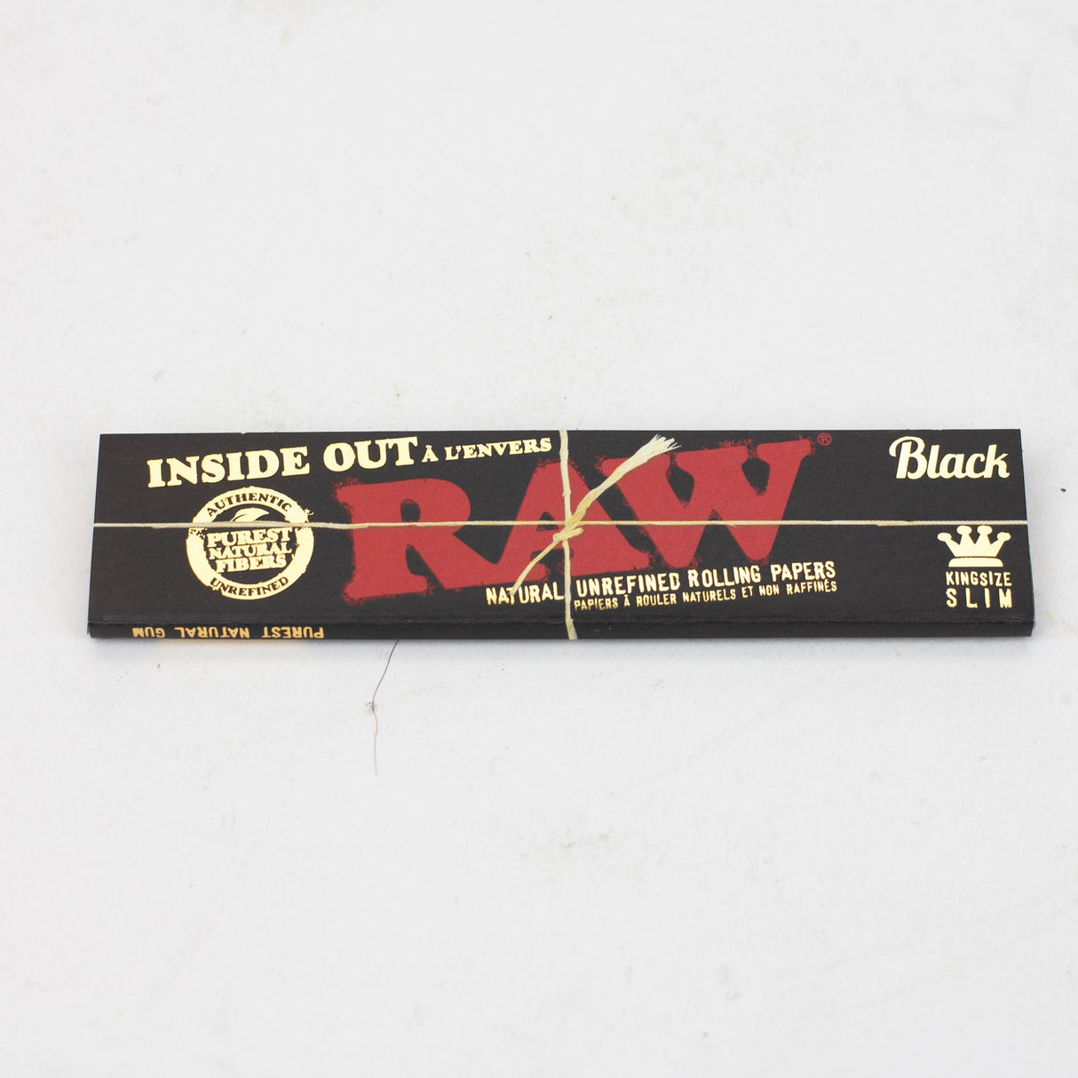 RAW Black Inside Out King slim Rolling Paper - 50 packs