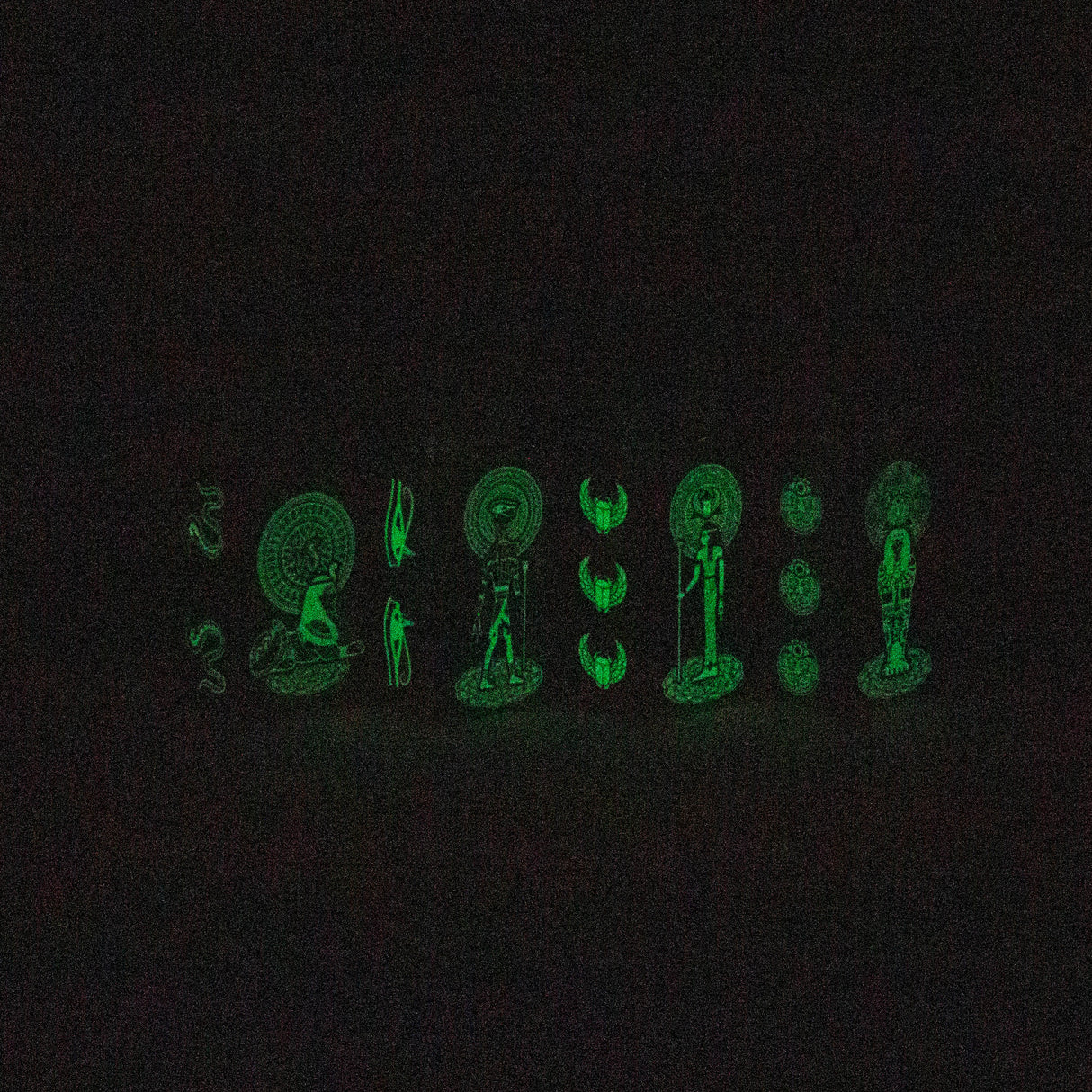 7.5" Glow in the dark Juicy box Rigs SP2070 - Egyptian