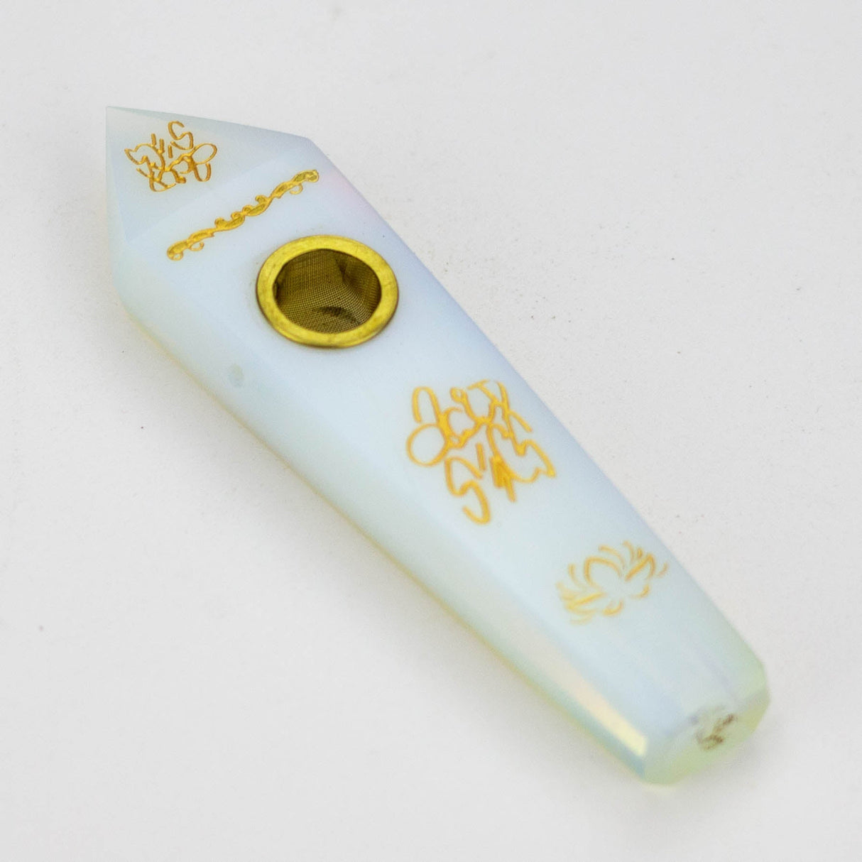 Acid Secs | Custom Golden Engraving Pipe with Choke
