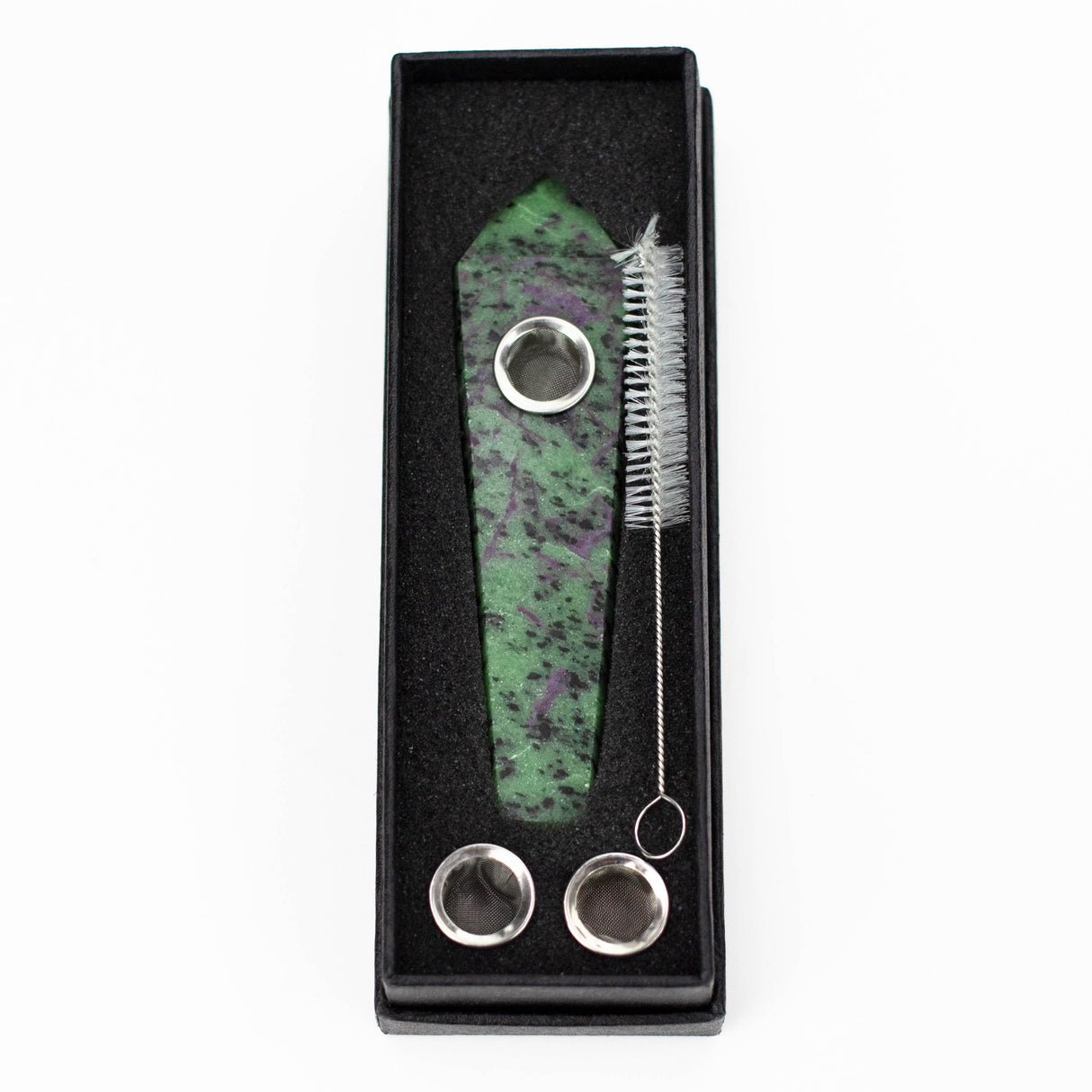 Acid Secs | Ruby Zoisite Crystal Pipe with Choke