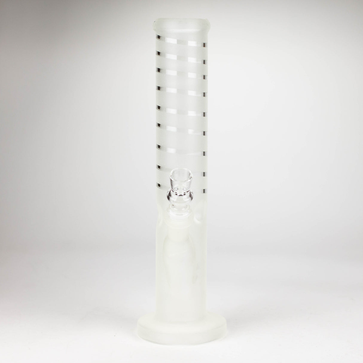 12" GLOW IN DARK STRAIGHT TUBE BONG WITH ICE CATCHER