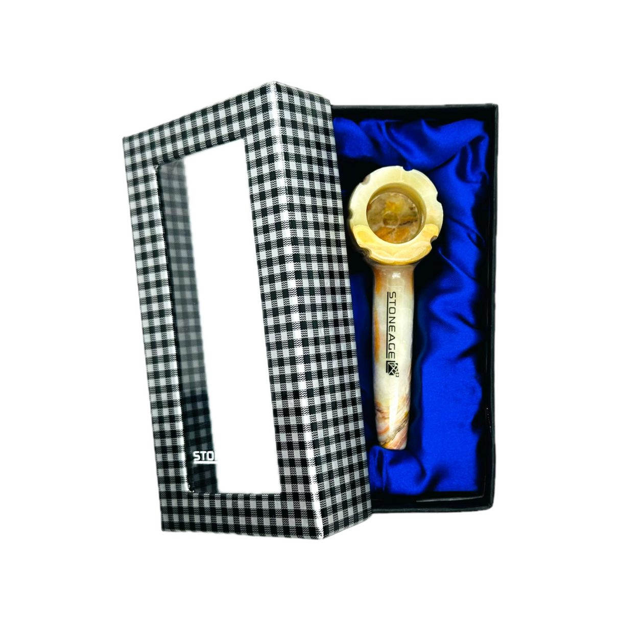 StoneAge | 4" Handmade Tobacco Smoking Pipe – Model: Bowl Design, Includes Gift Box
