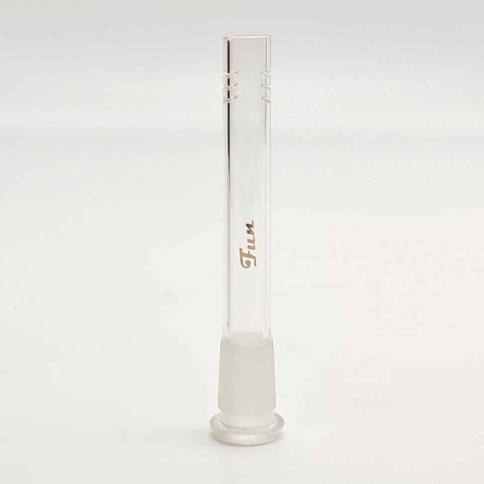 Fortune | Gold Fun Logo Downstems 18mm to 14mm fit Open-Ended