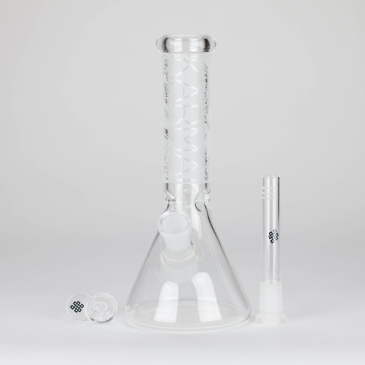 Karma | 9" Beaker Sandblasted Glass Bong