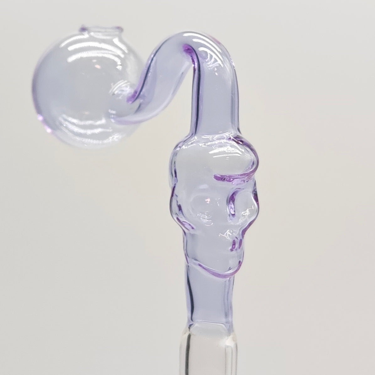 Colorful Skull Oil Burner Pipe Bowl