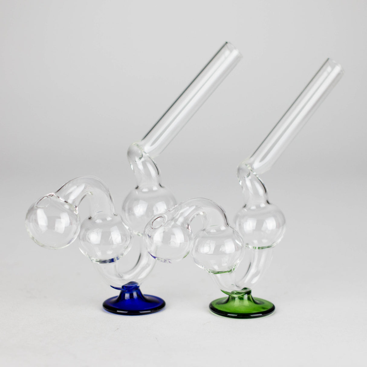 6" Stand Oil Burner Pipe – 2-Pack | Durable Glass, Assorted Colors