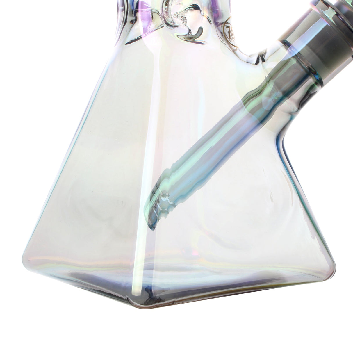 Fortune | Electroplated 14" 7mm Pyramid Base Glass Beaker Bong