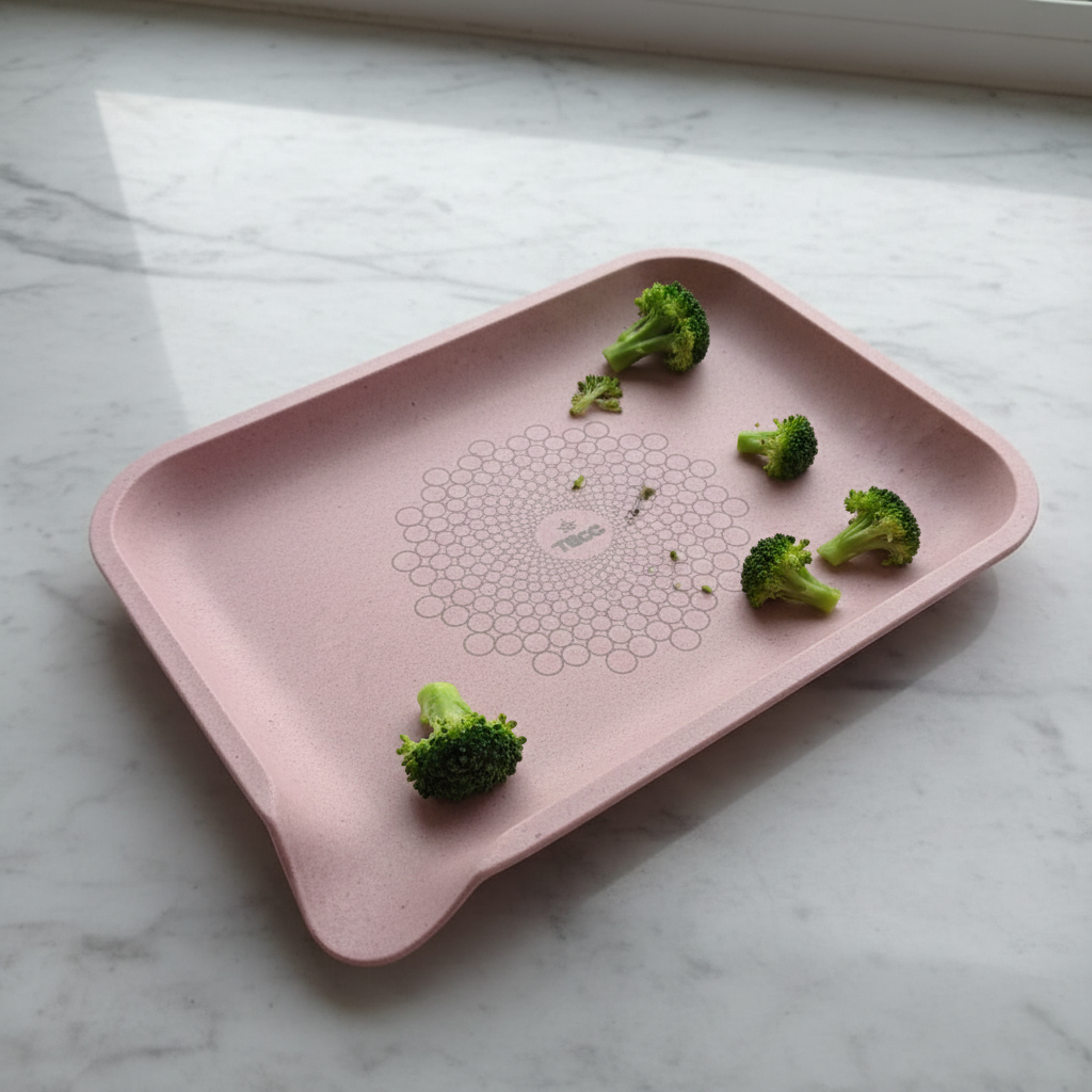 TBBC Rose Bliss Eco Rolling Tray | 100% Biodegradable Pulp | Wholesale Bulk