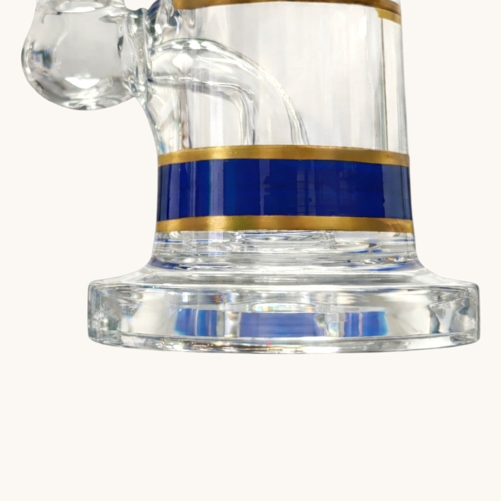 Mini Crown 6" Circ Perc Glass Bong – Compact Percolator Bong