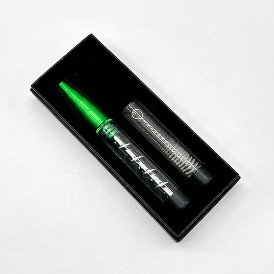Metal Twisty Glass Blunt - Pen pipes Dab Rigs One Hitter 3 in 1