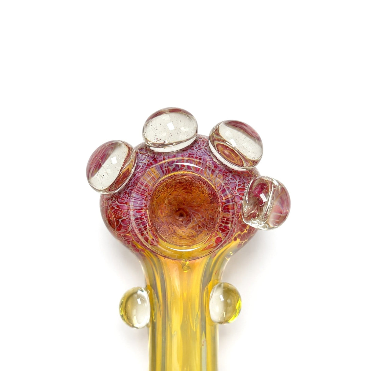 5" Bubble Dot Glass Hand Pipe Display Jar – 20 Count