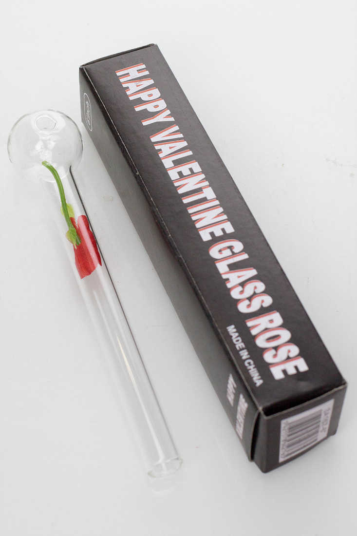 Happy valentine love rose Oil burner pipe - pack of 24