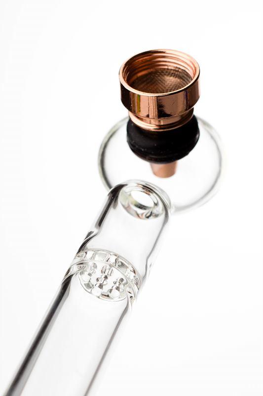 5.5" Glass tube pipe TP006 with metal screen Box of 24