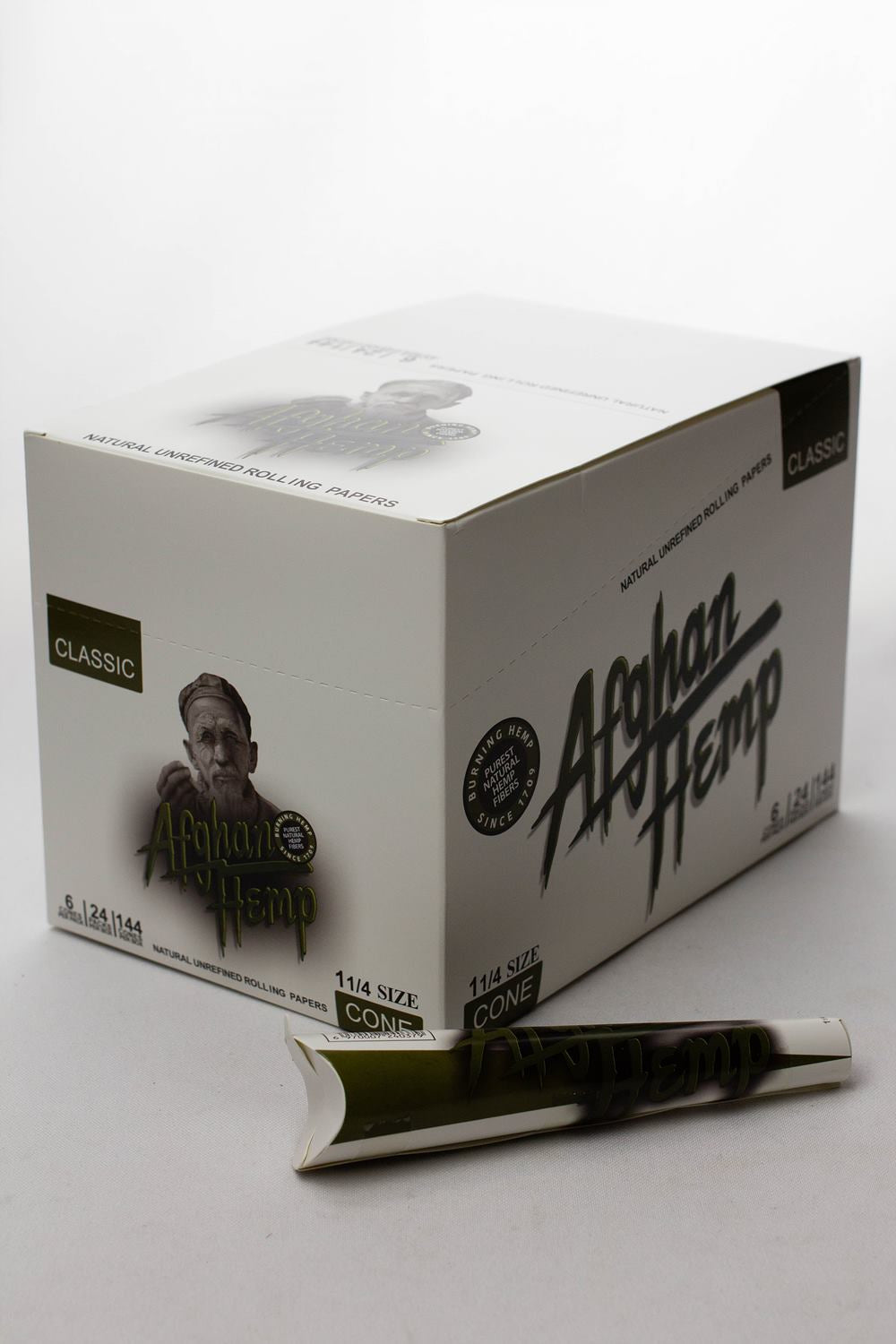 Afghan Hemp Pre-Rolled Cone display - pack of 24