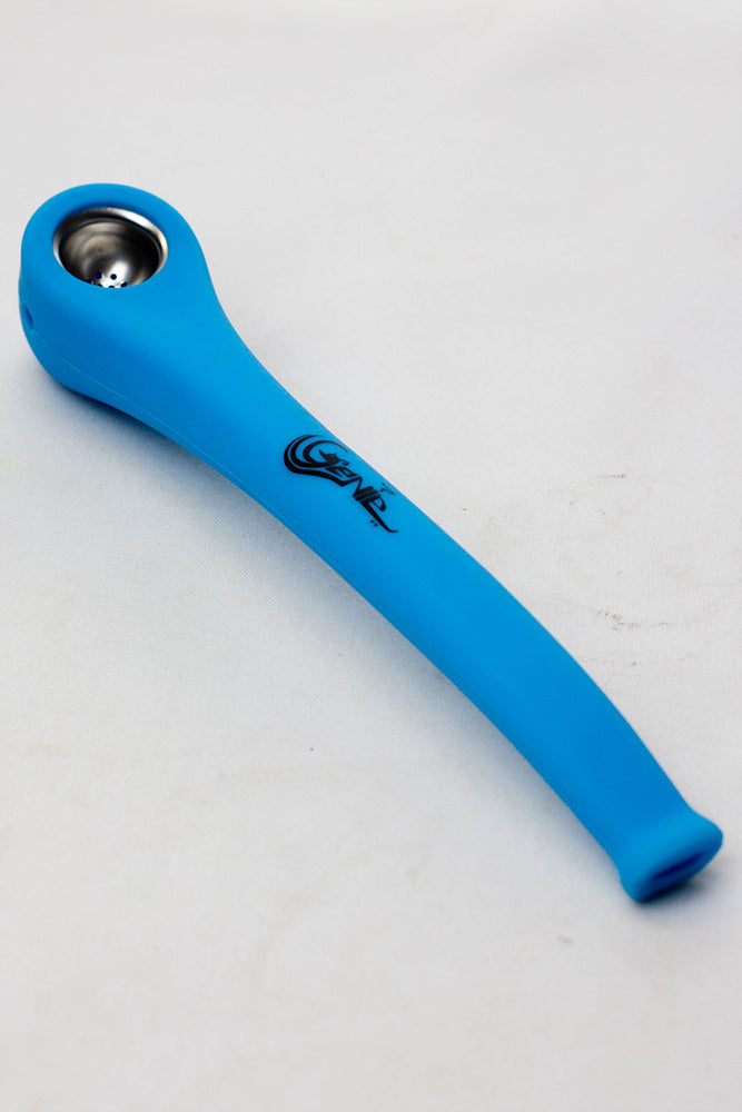 9" Genie Silicone hand pipe with metal bowl