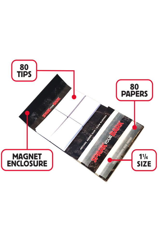 BIGBARK Slow burning RICE Rolling paper - 20 packs
