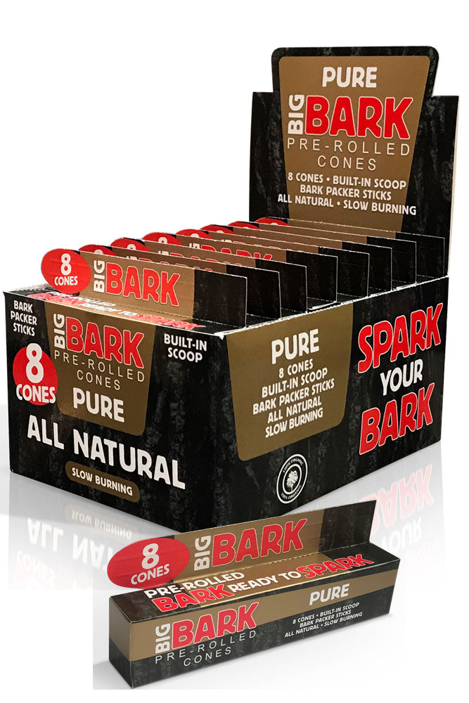 BIGBARK Organic Pure unrefined Pre-rolled Cones - 24 packs