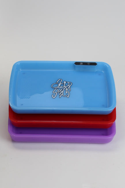 Acid Secs LED Rolling Tray with Grinding Pad