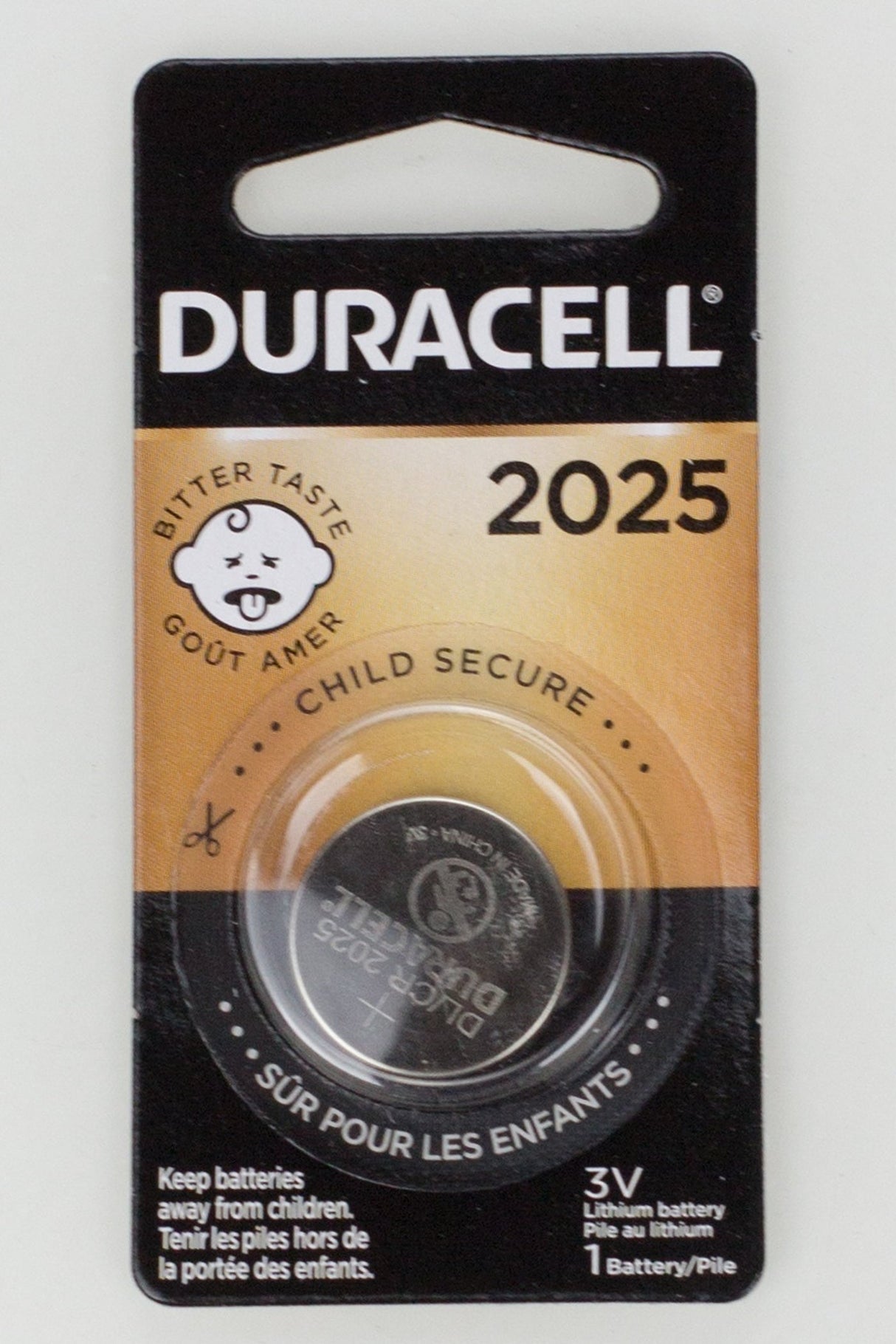Duracell 3V 2025 Lithium Coin Battery Box of 6