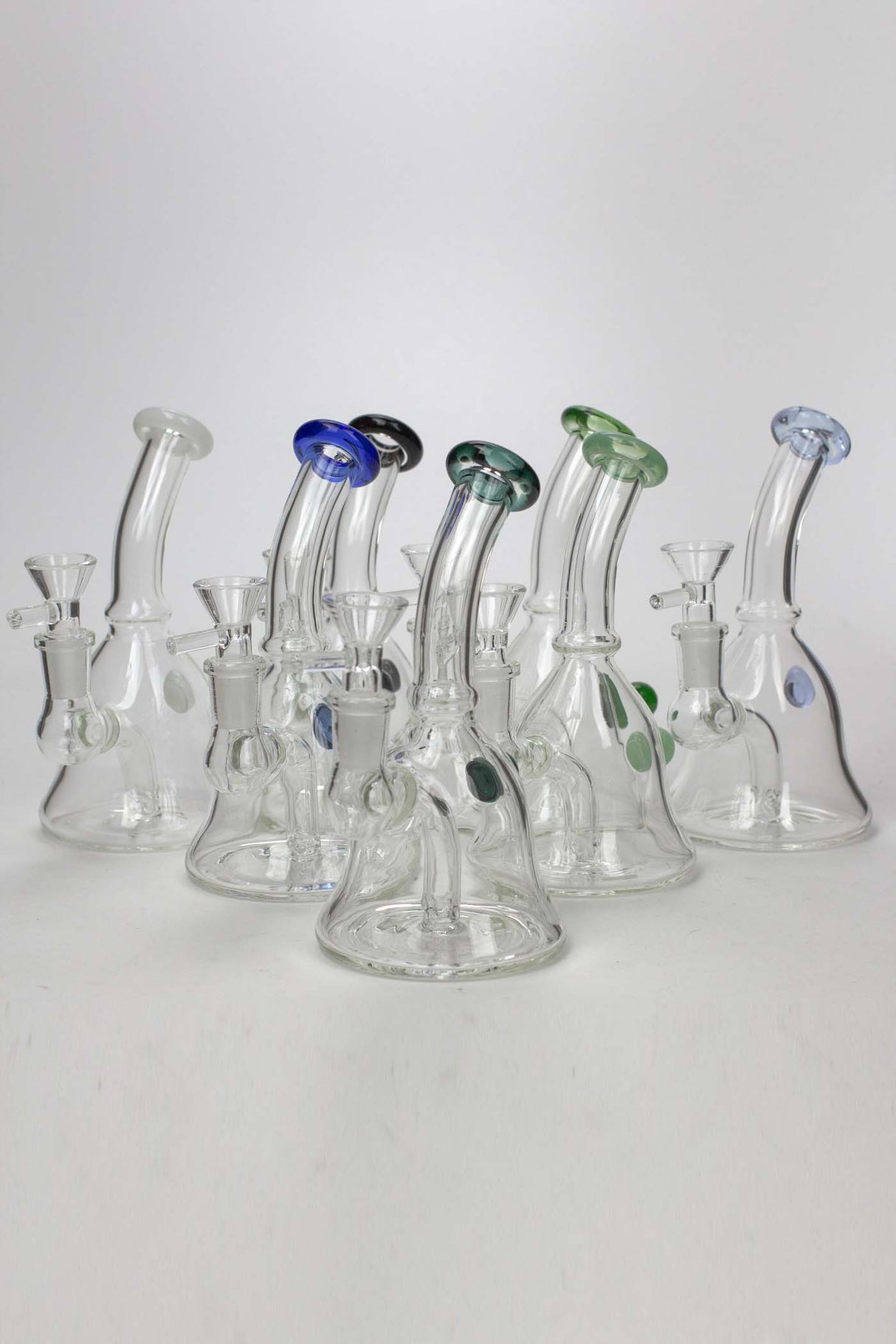 6" 2-in-1 fixed 3 hole diffuser bell bubbler