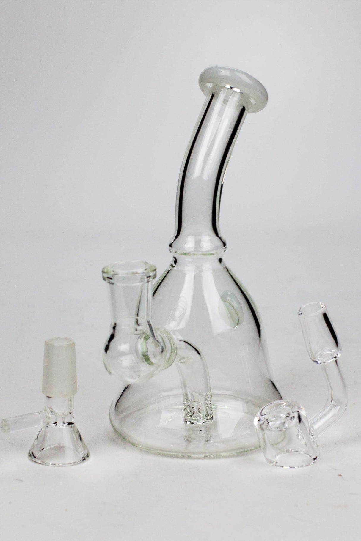 6" 2-in-1 fixed 3 hole diffuser bell bubbler