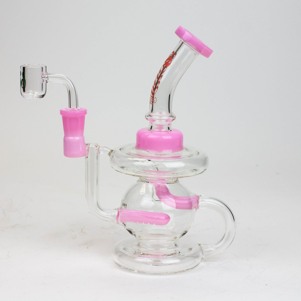 SOUL Glass 8" Recycler Bong – 2-in-1 Dab Rig