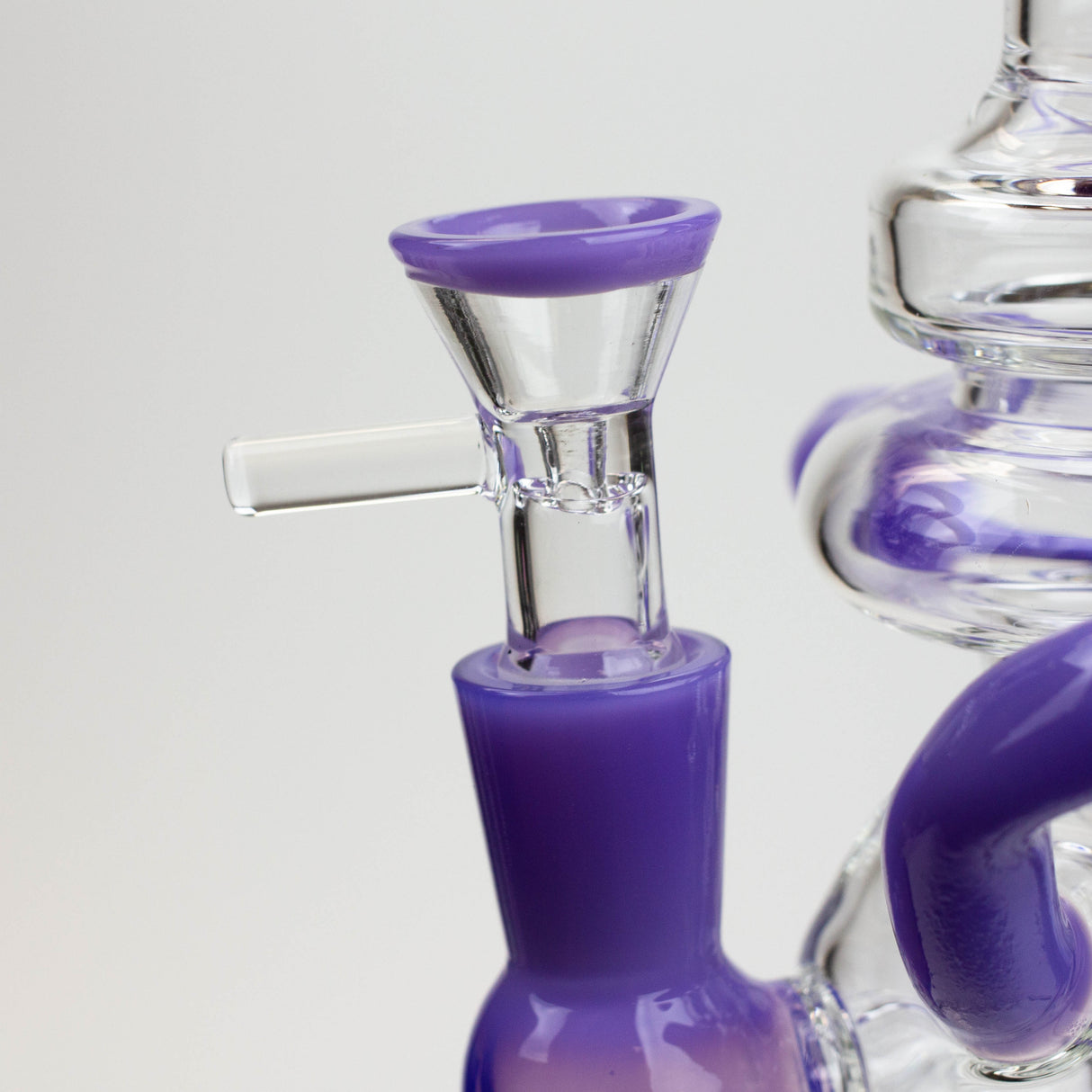 SOUL Glass 8" Recycler Bong – 2-in-1 Dab Rig & Flower Bong