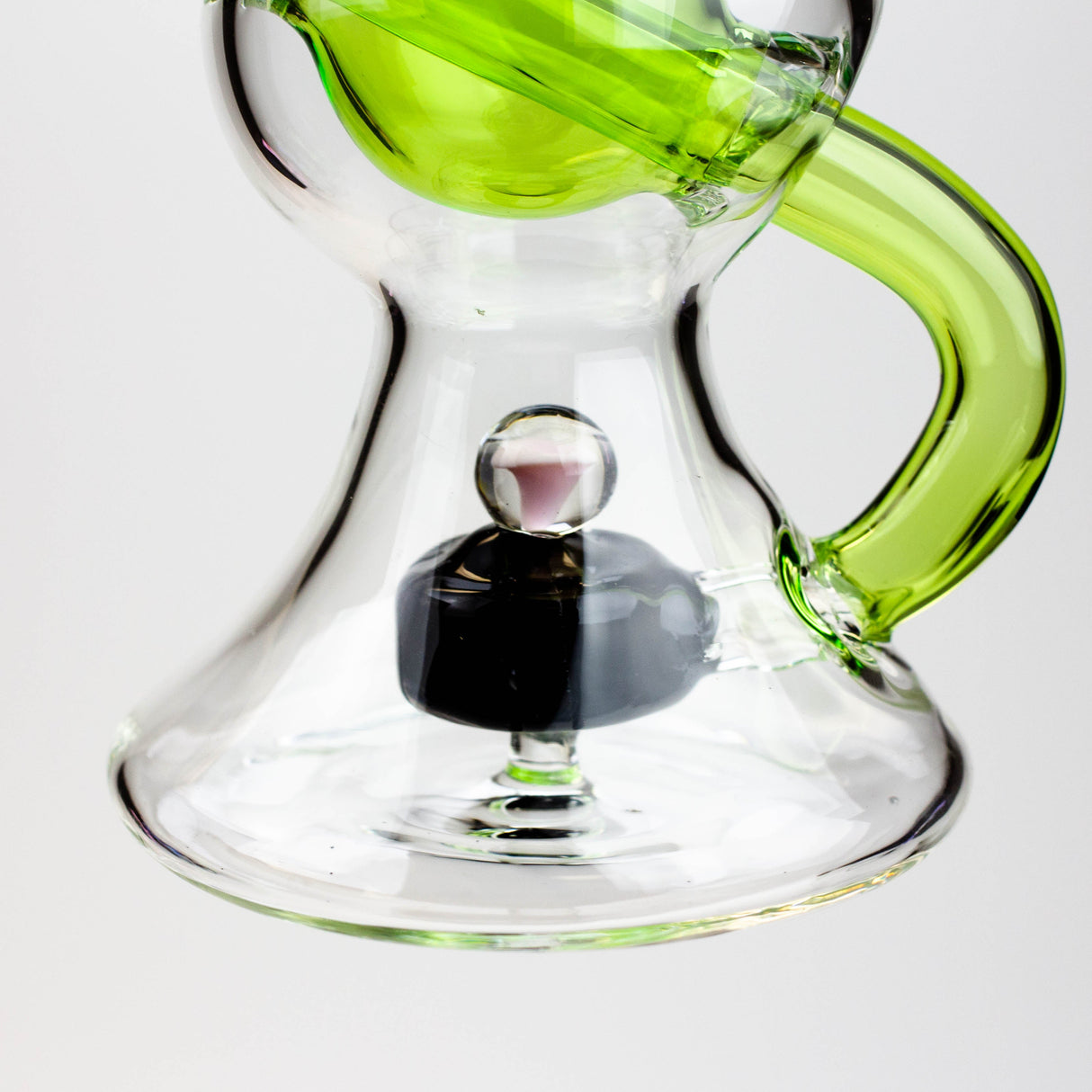 SOUL Glass 8" Tire Diffuser Recycler Bong – 2-in-1 Dab Rig