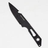 8" Three Piece  Hunt Down Black Throwing Knife Set With Fish Hook  [9569]