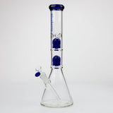Blueberry-15 inch Double Tree Perc Beaker [S387]
