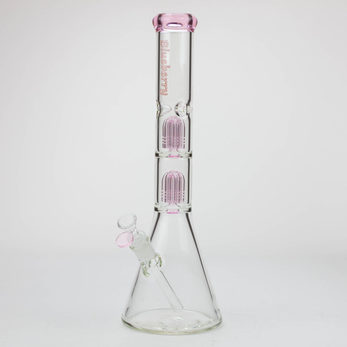 Blueberry-15 inch Double Tree Perc Beaker [S387]