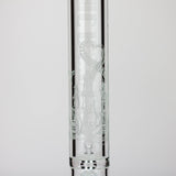 Castle Glassworks | 18" laser etched Tube Beaker Bong