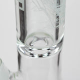 Castle Glassworks | 18" laser etched Tube Beaker Bong
