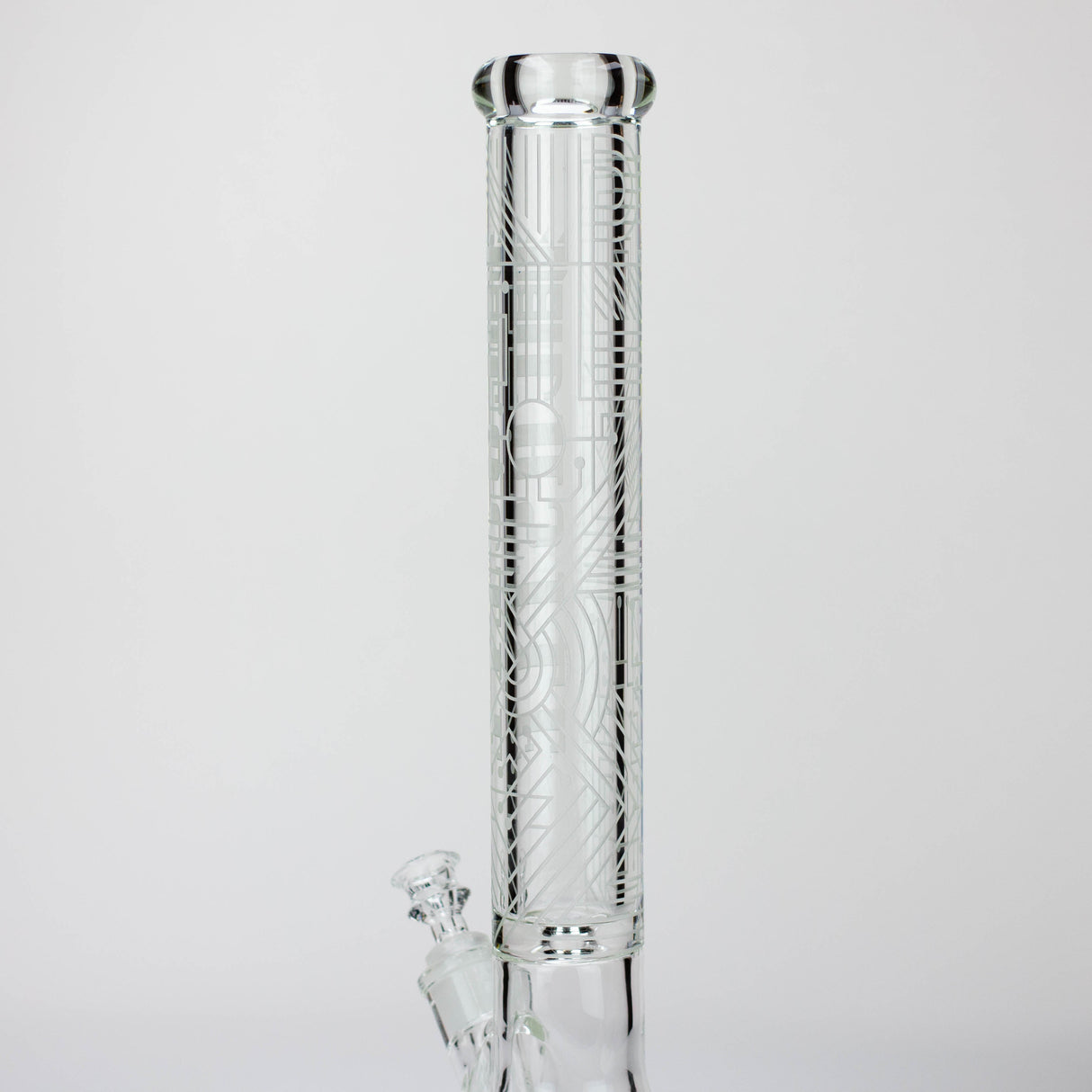 Castle Glassworks | 18" laser etched Tube Beaker Bong
