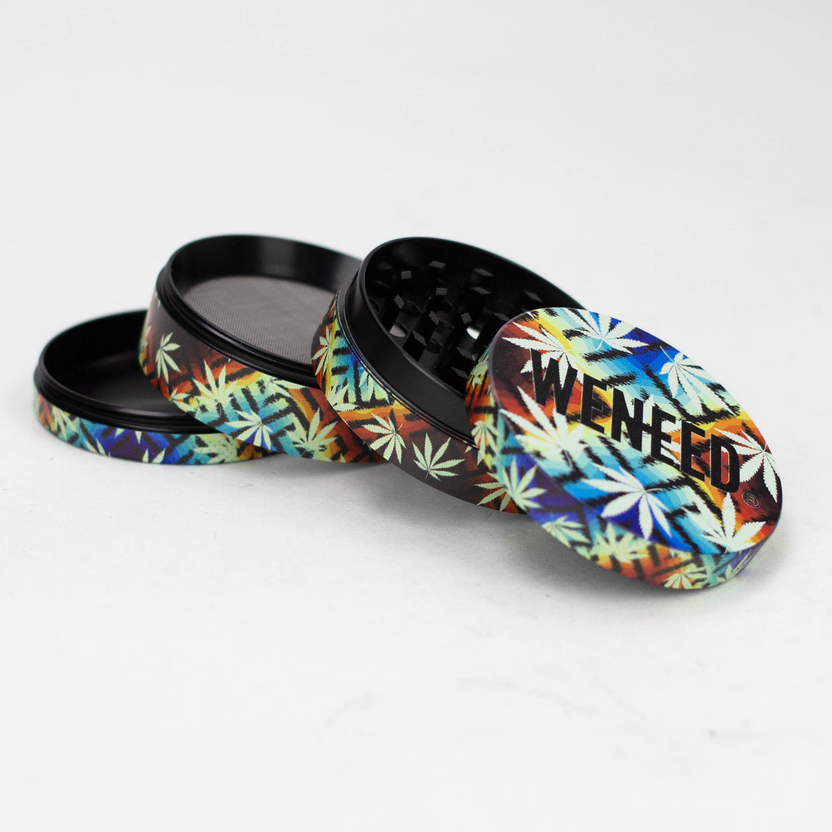 WENEED® | 75mm Leaf Life Grinder 4pts - 6 packs