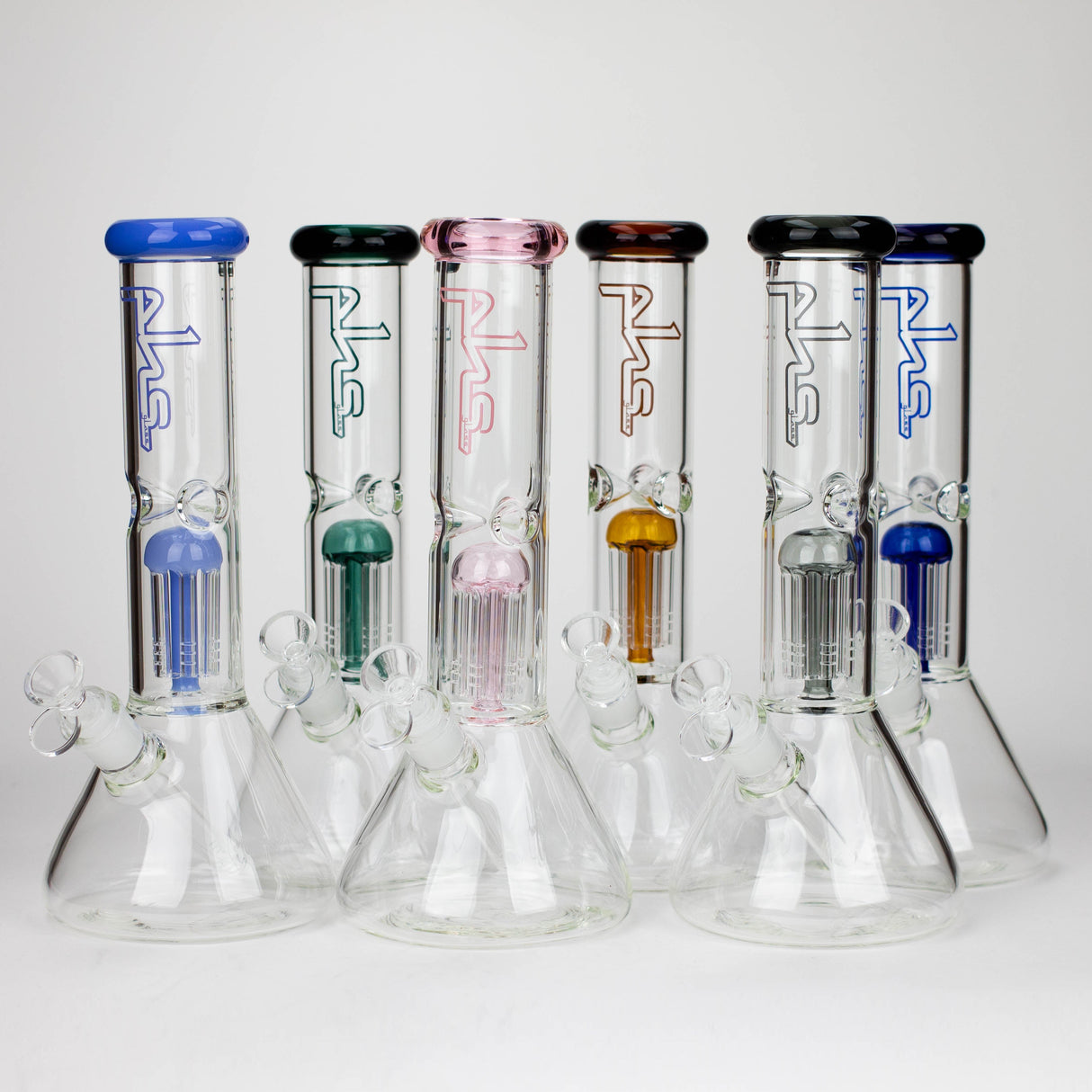 PHS | 12" Glass beaker Bong with tree arm percolator [PHS-PC-12]