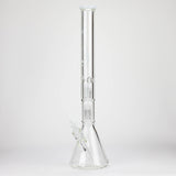 GENIE | 24" Dual 6 arms 9mm glass water beaker bong [GB1906]