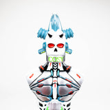 10" Resin Skull Glass Water Pipe with 14mm Bowl