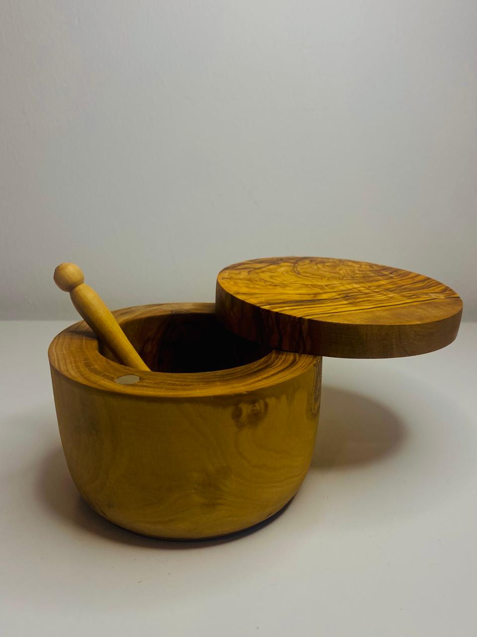 VOW | Olive Wood Jar-Magnetic Lid-Doozer
