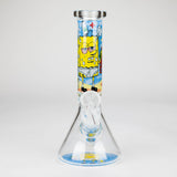 7.5" 4mm Cartoon Design Beaker Bong [PIP877]