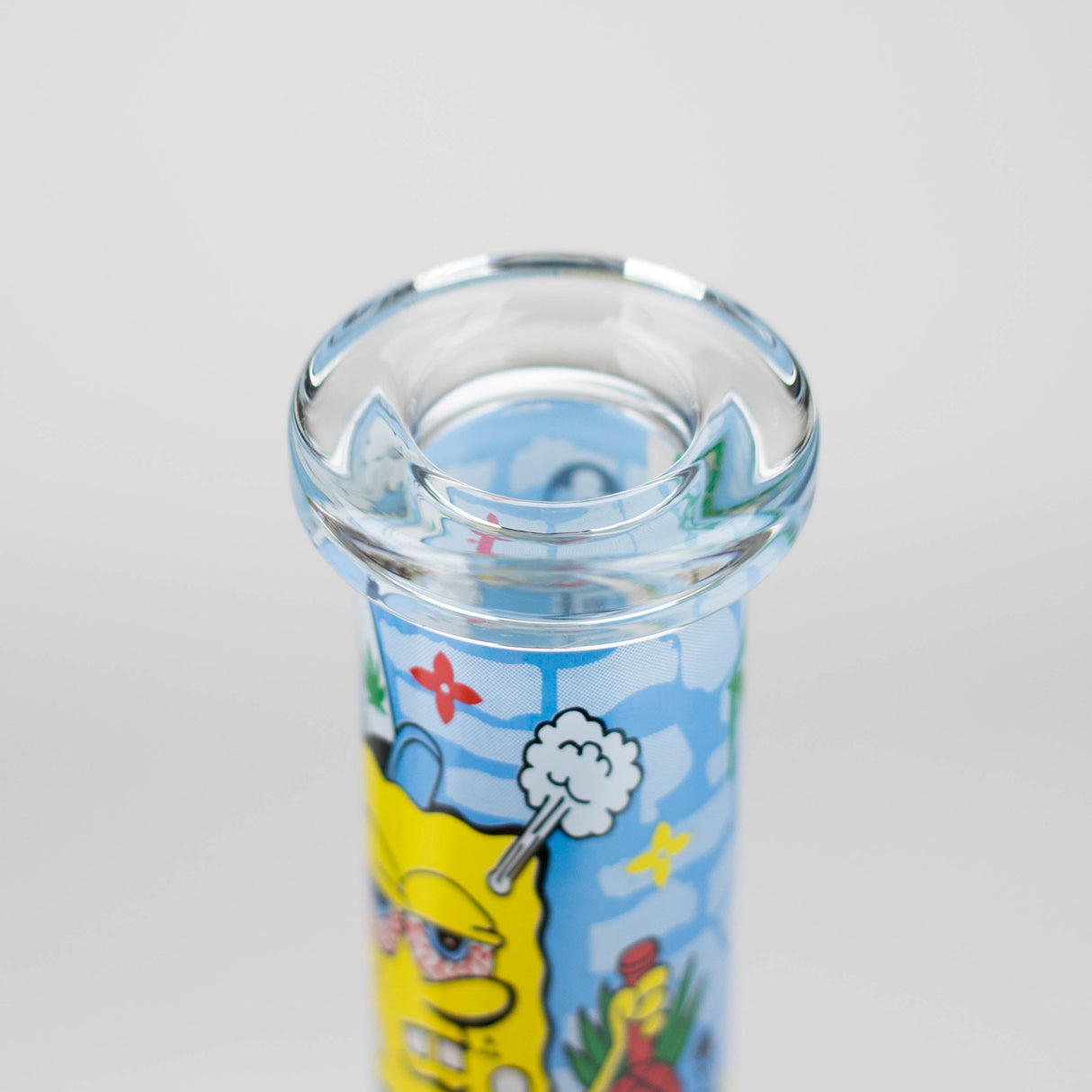 7.5" 4mm Cartoon Design Beaker Bong [PIP877]