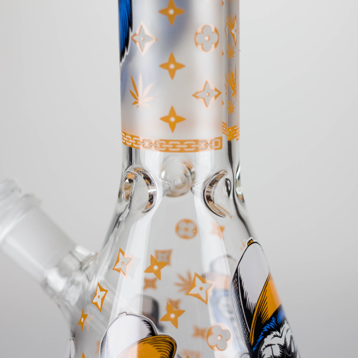 10" Gorilla Designs Glow In The Dark beaker bong In the Box [PIP302]