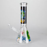 10" Cartoon Designs Glow In The Dark beaker bong In the Box [PIP302]