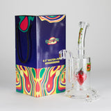 Ganjavibes | 8.5 inches Strawberry perc Waterpipe & Dabrig with Quartz Banger