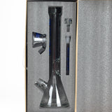 Silk Glass | 17" 10mm Thick Beaker Glass Bong with Accessories – Premium Gift Set