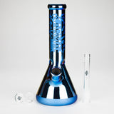 Karma | 9" Beaker Blue Metallic Glass Bong