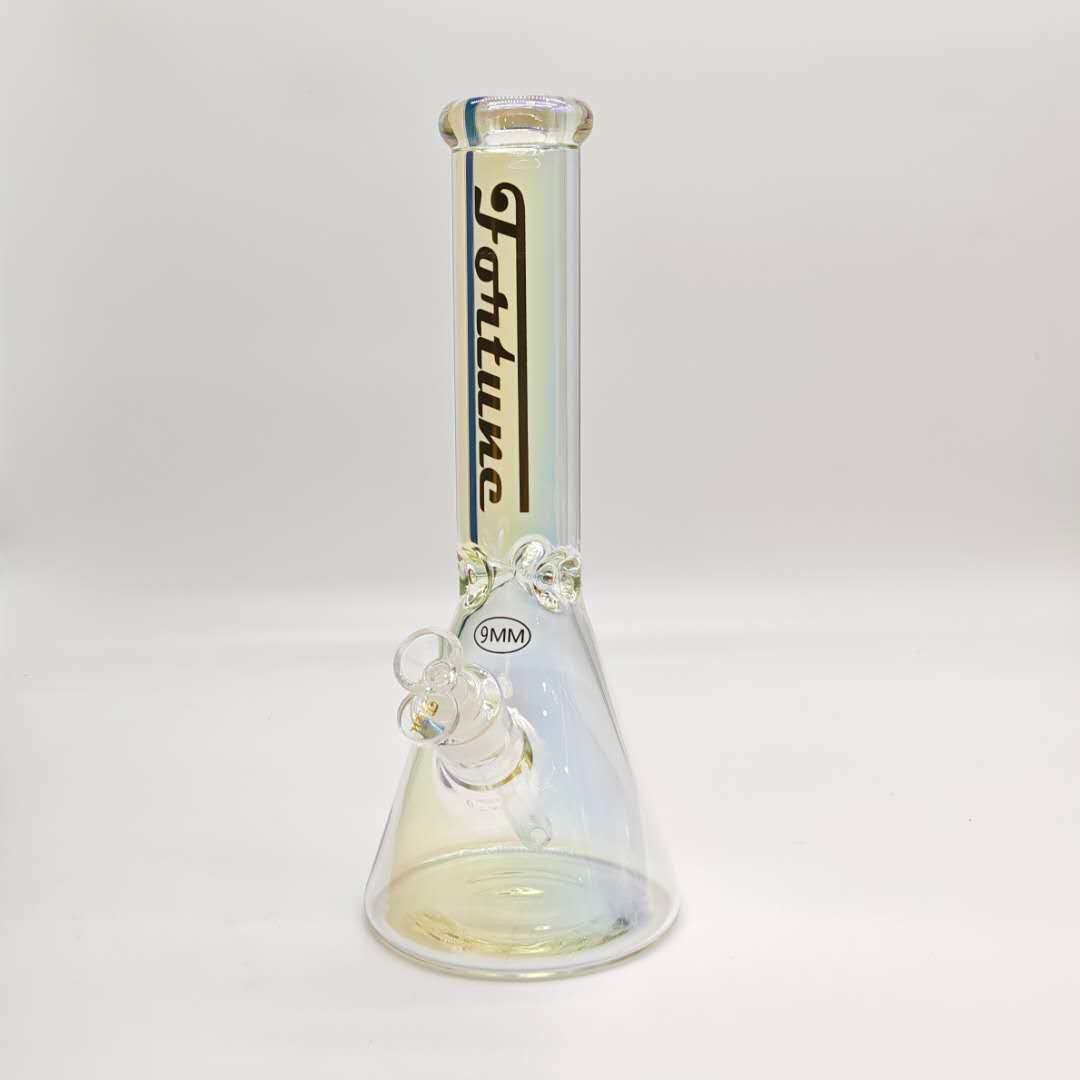 14“ 9mm Electroplated  Beaker Bong-Assorted Color