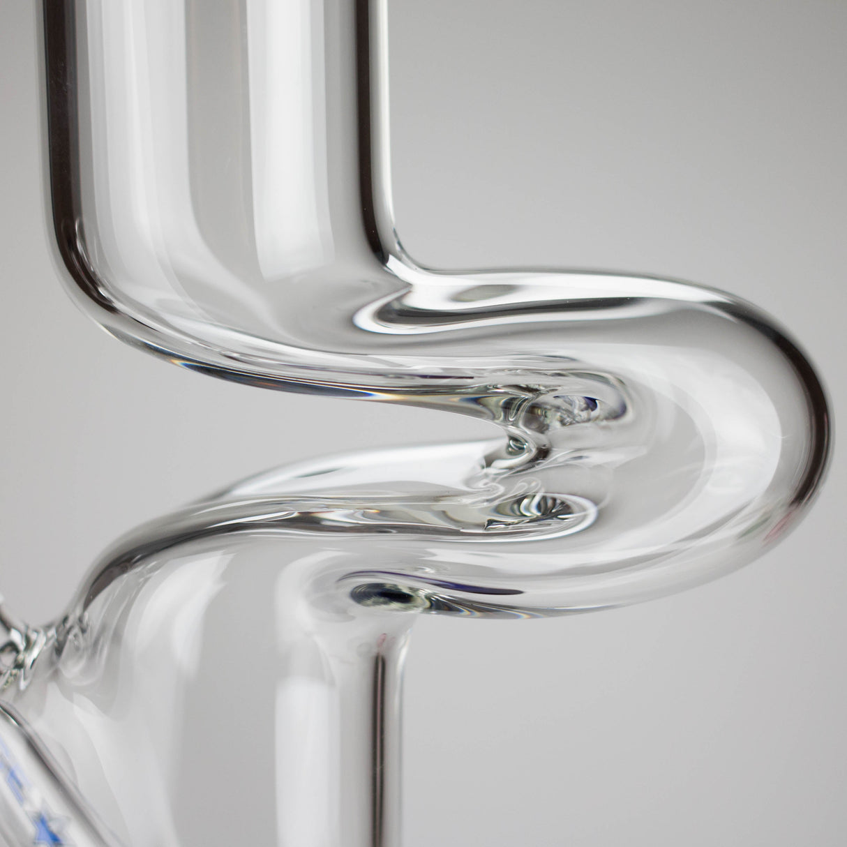 NG | 12" Zong Straight Bong – Colored Base & Slitted Downstem [G1103]