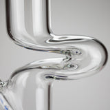 NG | 12" Zong Straight Bong – Colored Base & Slitted Downstem [G1103]