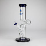 NG | 12" Zong Straight Bong – Colored Base & Slitted Downstem [G1103]